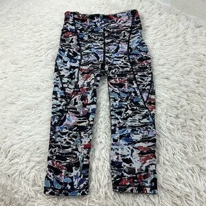 Lululemon Break Free Crop (Nulux 17") Culture Clash Starlight Black